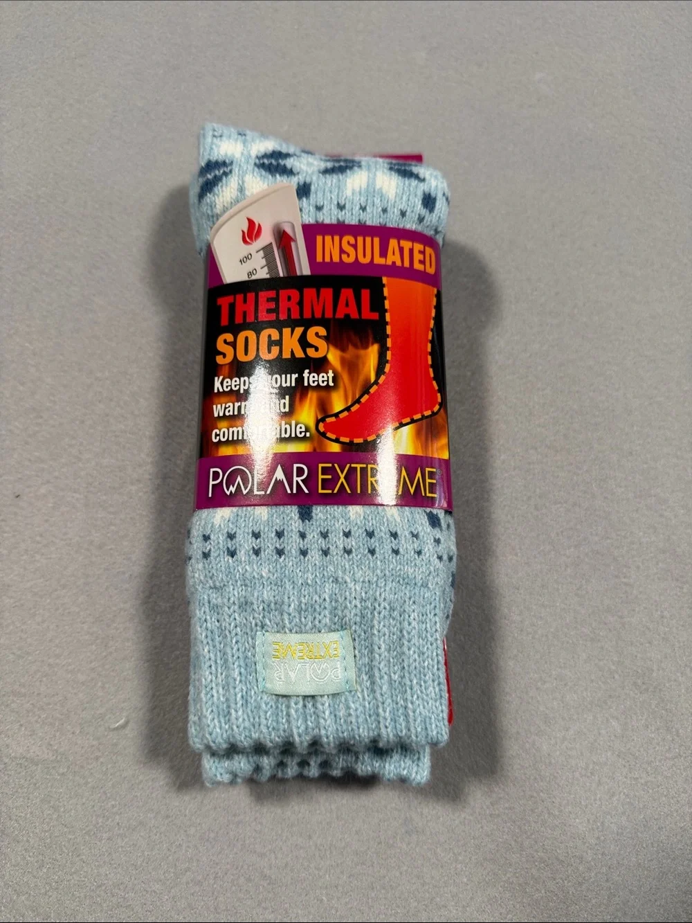 Polar Extreme Insulated Thermal Socks - Light Blue